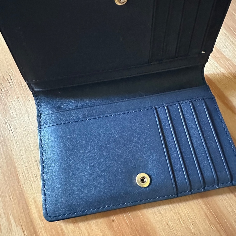 Tory Burch Blue Leather Wallet - Picture 10 of 12